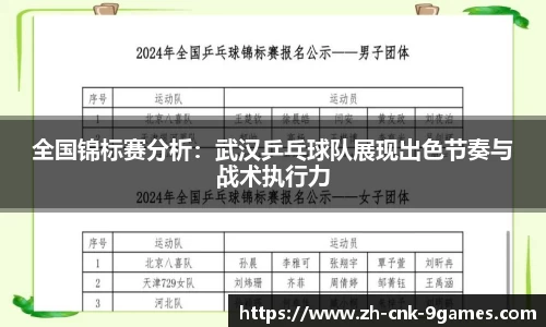 全国锦标赛分析：武汉乒乓球队展现出色节奏与战术执行力